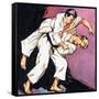 Black Belt Judo-null-Framed Stretched Canvas