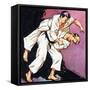 Black Belt Judo-null-Framed Stretched Canvas