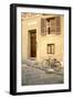 Black Bicycle by the Yellow Wall, Florence-Igor Maloratsky-Framed Art Print