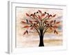 Black Birds on Tree-Ata Alishahi-Framed Giclee Print