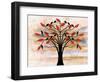 Black Birds on Tree-Ata Alishahi-Framed Giclee Print