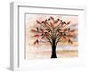 Black Birds on Tree-Ata Alishahi-Framed Giclee Print