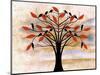 Black Birds on Tree-Ata Alishahi-Mounted Giclee Print