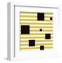 Black Block on Stripe-Dan Bleier-Framed Art Print