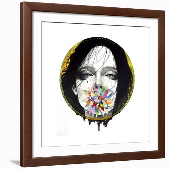 Black Blossom-Minjae-Framed Giclee Print