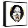 Black Blossom-Minjae-Framed Stretched Canvas