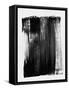 Black Brush Stroke II-Eline Isaksen-Framed Stretched Canvas