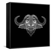 Black Buffalo Mesh-Lisa Kroll-Framed Stretched Canvas