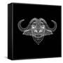 Black Buffalo Mesh-Lisa Kroll-Framed Stretched Canvas