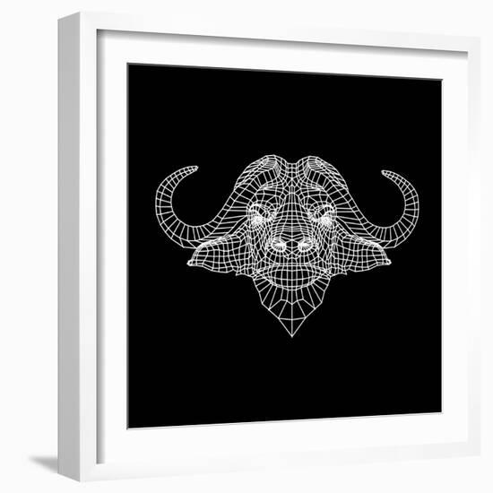 Black Buffalo Mesh-Lisa Kroll-Framed Art Print