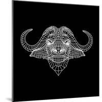 Black Buffalo Mesh-Lisa Kroll-Mounted Art Print