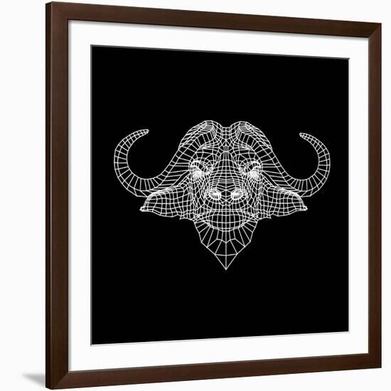 Black Buffalo Mesh-Lisa Kroll-Framed Art Print