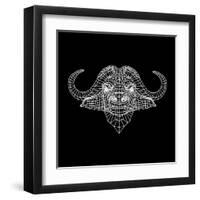 Black Buffalo Mesh-Lisa Kroll-Framed Art Print