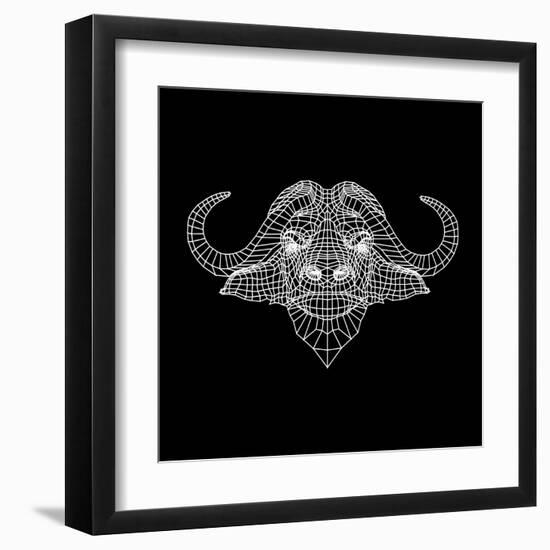 Black Buffalo Mesh-Lisa Kroll-Framed Art Print