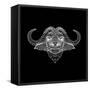 Black Buffalo Mesh-Lisa Kroll-Framed Stretched Canvas