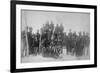 Black "Buffalo Soldiers" of the 25th Infantry Photograph - Fort Keogh, MT-Lantern Press-Framed Premium Giclee Print