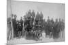 Black "Buffalo Soldiers" of the 25th Infantry Photograph - Fort Keogh, MT-Lantern Press-Mounted Premium Giclee Print