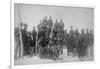 Black "Buffalo Soldiers" of the 25th Infantry Photograph - Fort Keogh, MT-Lantern Press-Framed Art Print