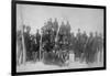 Black "Buffalo Soldiers" of the 25th Infantry Photograph - Fort Keogh, MT-Lantern Press-Framed Art Print