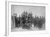 Black "Buffalo Soldiers" of the 25th Infantry Photograph - Fort Keogh, MT-Lantern Press-Framed Art Print