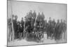 Black "Buffalo Soldiers" of the 25th Infantry Photograph - Fort Keogh, MT-Lantern Press-Mounted Art Print