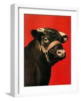 "Black Bull,"February 1, 1944-Salvadore Pinto-Framed Giclee Print