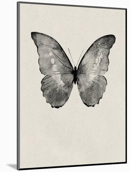 Black Butterfly on Tan-Design Fabrikken-Mounted Photographic Print