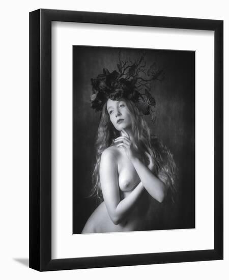 Black Butterfly-Karen Jones-Framed Photographic Print