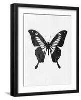 Black Butterfly-Eline Isaksen-Framed Art Print