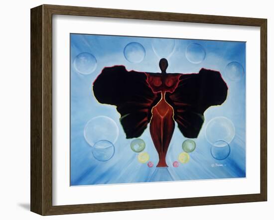 Black Butterfly-Ikahl Beckford-Framed Giclee Print