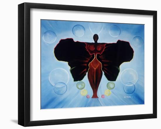 Black Butterfly-Ikahl Beckford-Framed Giclee Print