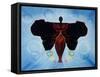 Black Butterfly-Ikahl Beckford-Framed Stretched Canvas