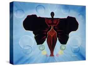 Black Butterfly-Ikahl Beckford-Stretched Canvas