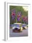 Black Cabs Along the Mall with Union Jack Flags, London, England, United Kingdom, Europe-Stuart Black-Framed Photographic Print