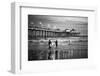 Black California Series - Huntington Beach Surf City-Philippe Hugonnard-Framed Photographic Print