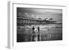 Black California Series - Huntington Beach Surf City-Philippe Hugonnard-Framed Photographic Print