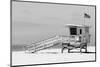 Black California Series - L.A Lifeguard Tower-Philippe Hugonnard-Mounted Photographic Print