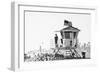 Black California Series - Lifeguard Tower 2-Philippe Hugonnard-Framed Photographic Print