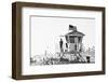 Black California Series - Lifeguard Tower 2-Philippe Hugonnard-Framed Photographic Print