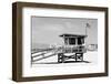 Black California Series - Lifeguard Tower Venice Beach-Philippe Hugonnard-Framed Photographic Print