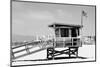 Black California Series - Lifeguard Tower Venice Beach-Philippe Hugonnard-Mounted Photographic Print