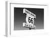 Black California Series - Santa Monica Route 66-Philippe Hugonnard-Framed Photographic Print