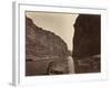 Black Cañon, Colorado River, Looking Below, Near Camp 7, 1871-Timothy O'Sullivan-Framed Photographic Print