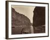 Black Cañon, Colorado River, Looking Below, Near Camp 7, 1871-Timothy O'Sullivan-Framed Photographic Print