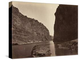 Black Cañon, Colorado River, Looking Below, Near Camp 7, 1871-Timothy O'Sullivan-Stretched Canvas