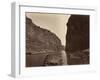 Black Cañon, Colorado River, Looking Below, Near Camp 7, 1871-Timothy O'Sullivan-Framed Photographic Print