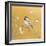 Black Capped Chickadee on Gold-Danhui Nai-Framed Art Print