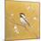 Black Capped Chickadee on Gold-Danhui Nai-Mounted Art Print