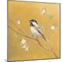 Black Capped Chickadee on Gold-Danhui Nai-Mounted Art Print