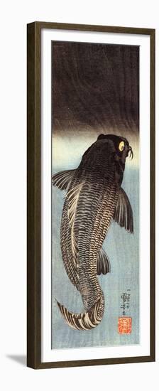 Black Carp-Kuniyoshi Utagawa-Framed Premium Giclee Print